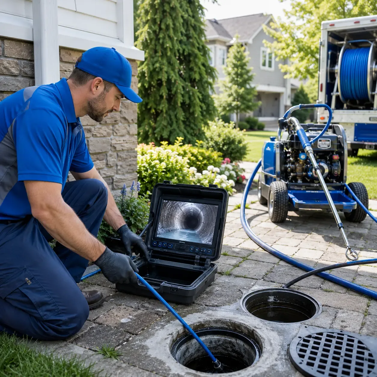 Outdoor drain cleaning professionals serving Alexandria, LA